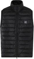 STONE ISLAND SS24 Black Solid Color Zip-Up Sleeveless Vest 8015G0524-V0029 STONE ISLAND SS24 Black Solid Color Zip-Up Sleeveless Vest 8015G0524-V0029