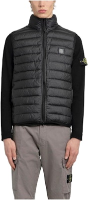 STONE ISLAND SS24 黑色纯色拉链无袖马甲 8015G0524-V0029 Order STONE ISLAND SS24 黑色纯色拉链无袖马甲 8015G0524-V0029