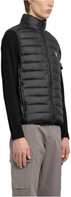 STONE ISLAND SS24 黑色纯色拉链无袖马甲 8015G0524-V0029 Shop STONE ISLAND SS24 黑色纯色拉链无袖马甲 8015G0524-V0029