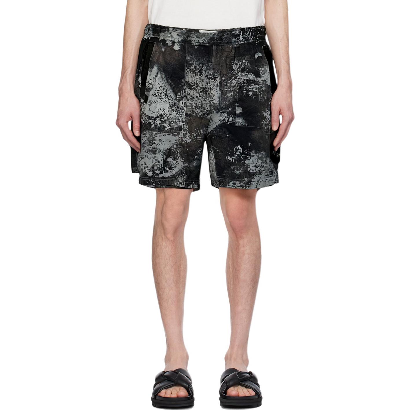 STONE ISLAND SS24  Camouflage Zip Casual Shorts Grey 8015L20E1-V0060 圖 4