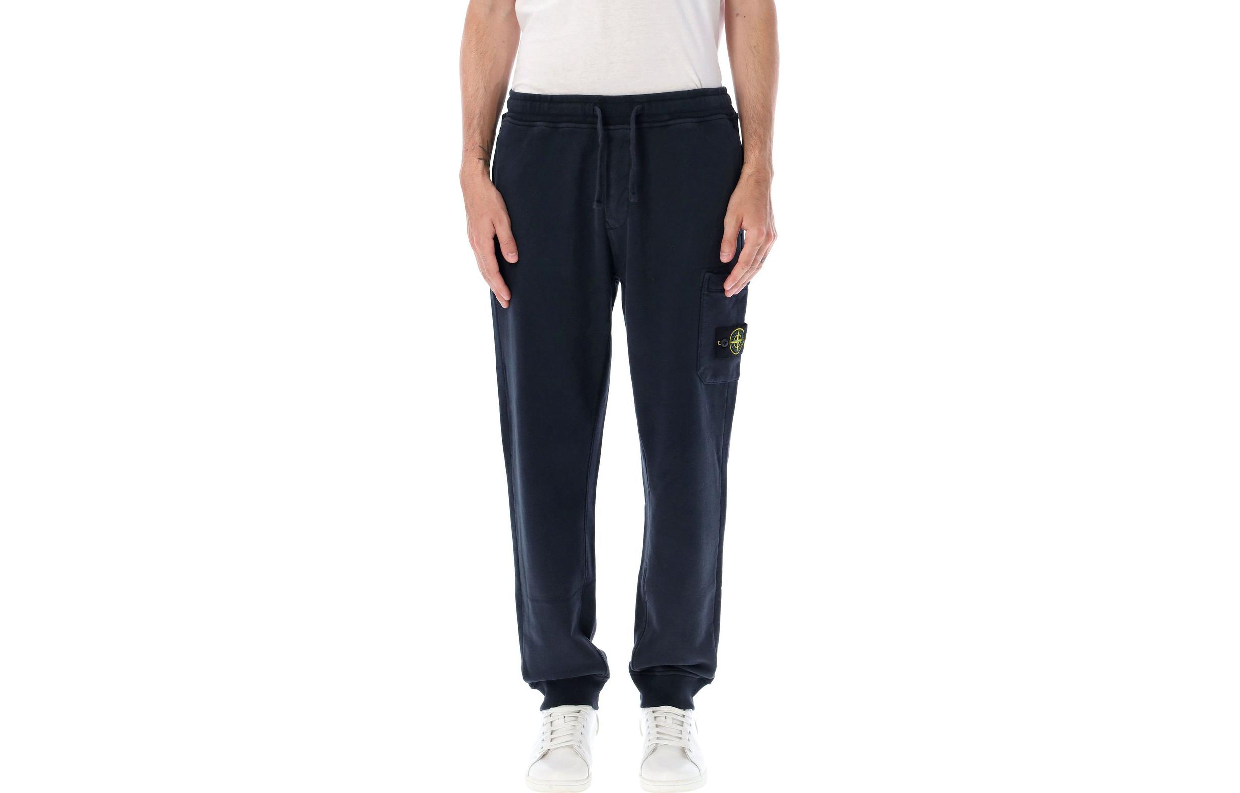 STONE ISLAND SS24  Casual Jogger Pants Blue Elastic Waist Minimal Design 801564451-A0020 圖 2