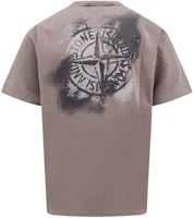 Order Stone Island SS24 髒感Logo印花圓領T恤 淡灰色。 80152RCE6-V0092