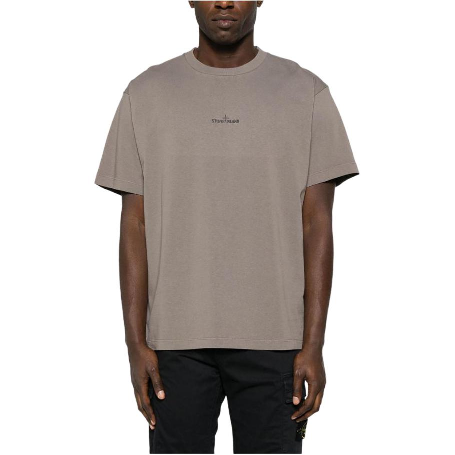 Purchase Stone Island SS24 髒感Logo印花圓領T恤 淡灰色。 80152RCE6-V0092
