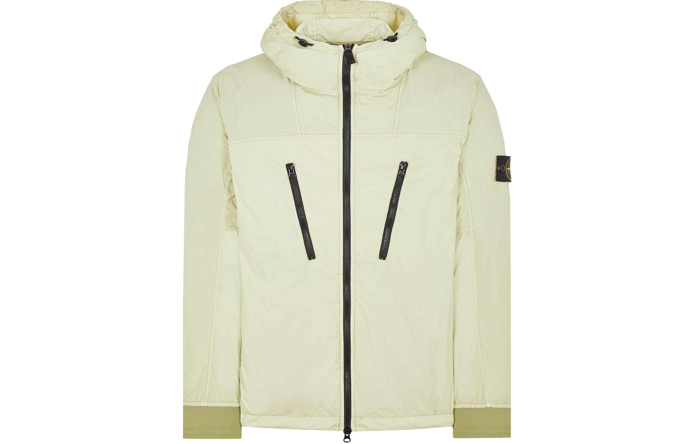 STONE ISLAND SS24  Lightweight Hooded Zip Jacket Pistachio Green 801540425-V0051