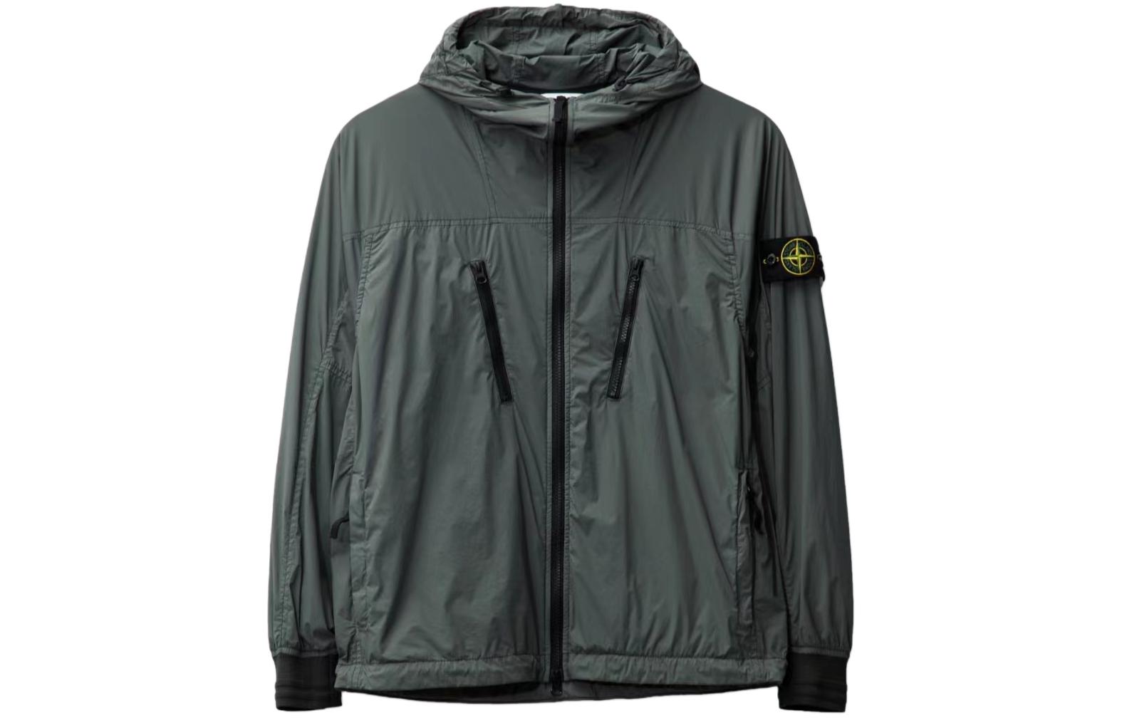STONE ISLAND SS24  Lightweight Hooded Zipper Jacket Moss Green 801540425-V0059 圖 2