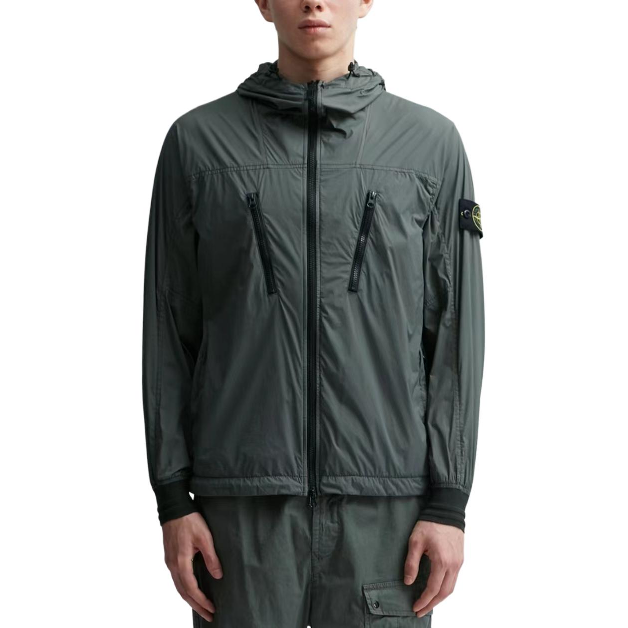 STONE ISLAND SS24  Lightweight Hooded Zipper Jacket Moss Green 801540425-V0059 圖 4