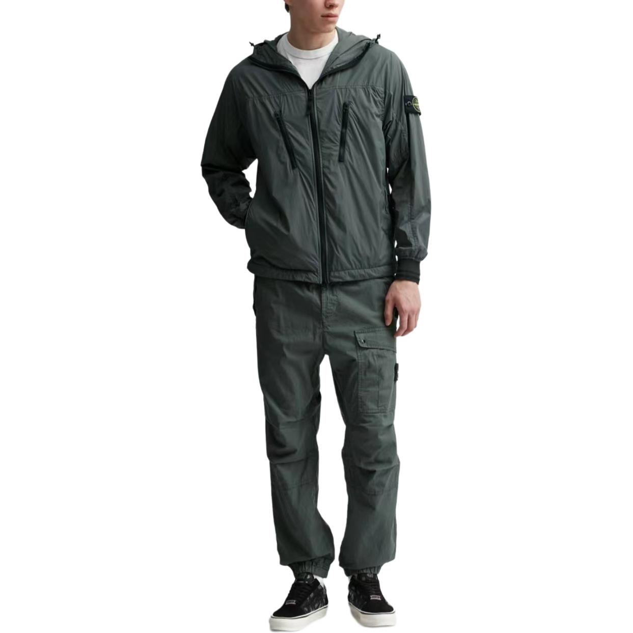 STONE ISLAND SS24  Lightweight Hooded Zipper Jacket Moss Green 801540425-V0059 圖 6