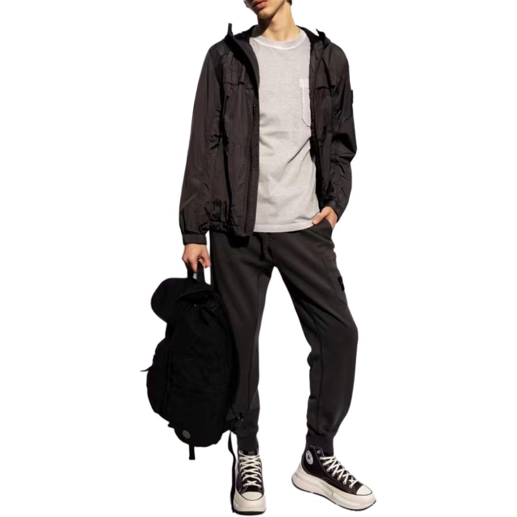 Stone Island SS24  Lightweight Recycled Nylon Hooded Jacket Charcoal Gray 801540922-V0065 圖 6