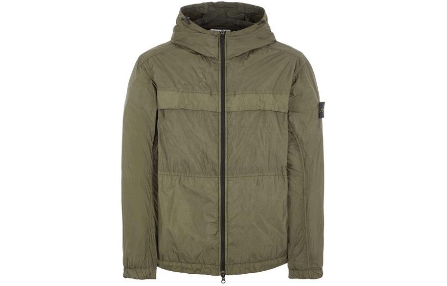 Stone Island SS24  Lightweight Recycled Nylon Softshell Jacket Green. 801540922-V0059