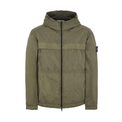 Stone Island SS24 Lightweight Recycled Nylon Softshell Jacket Green. 801540922-V0059