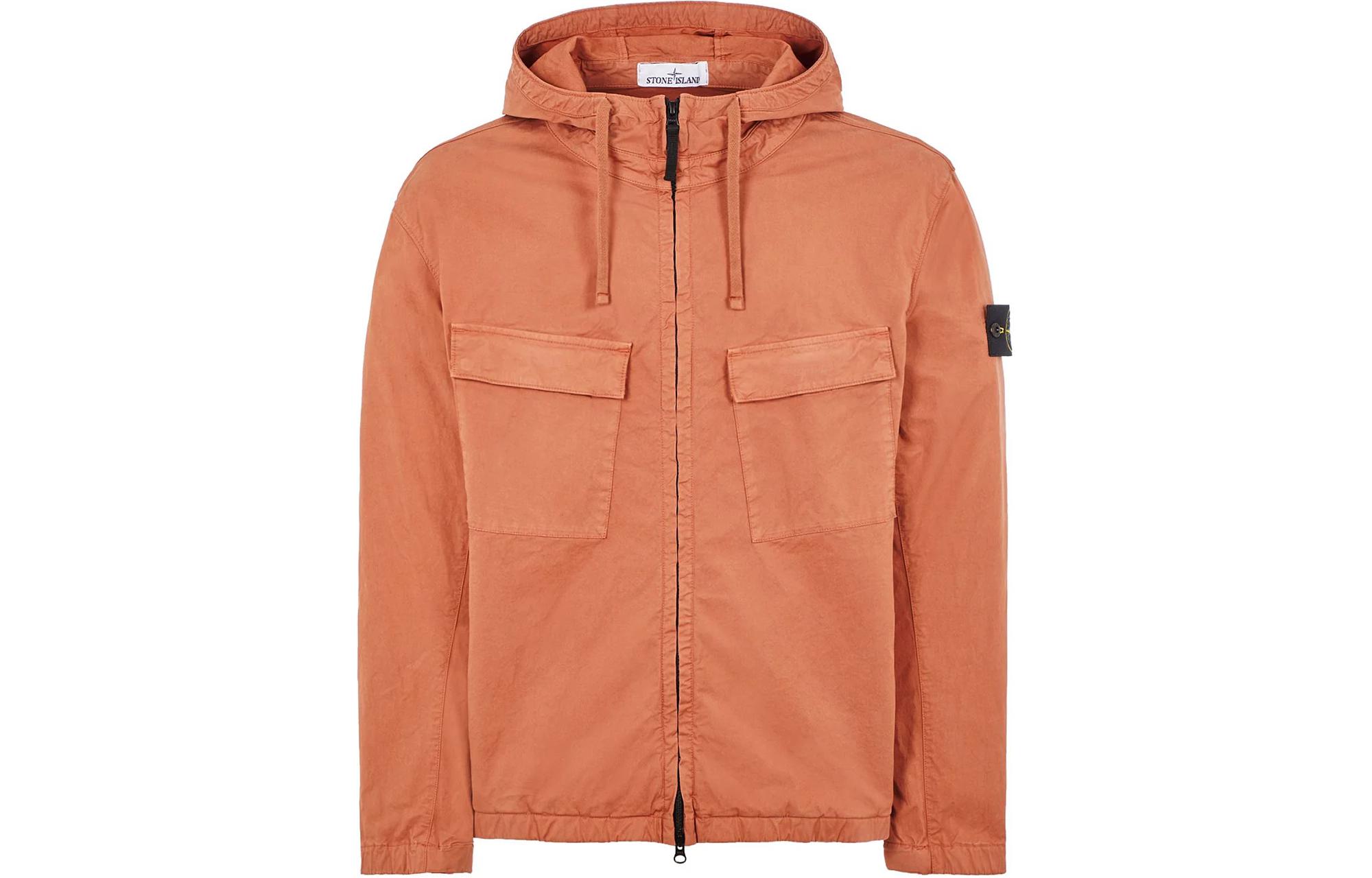 STONE ISLAND SS24  Orange Supima Cotton Stretch Hoodie Jacket. 801542610-V0013 圖 2