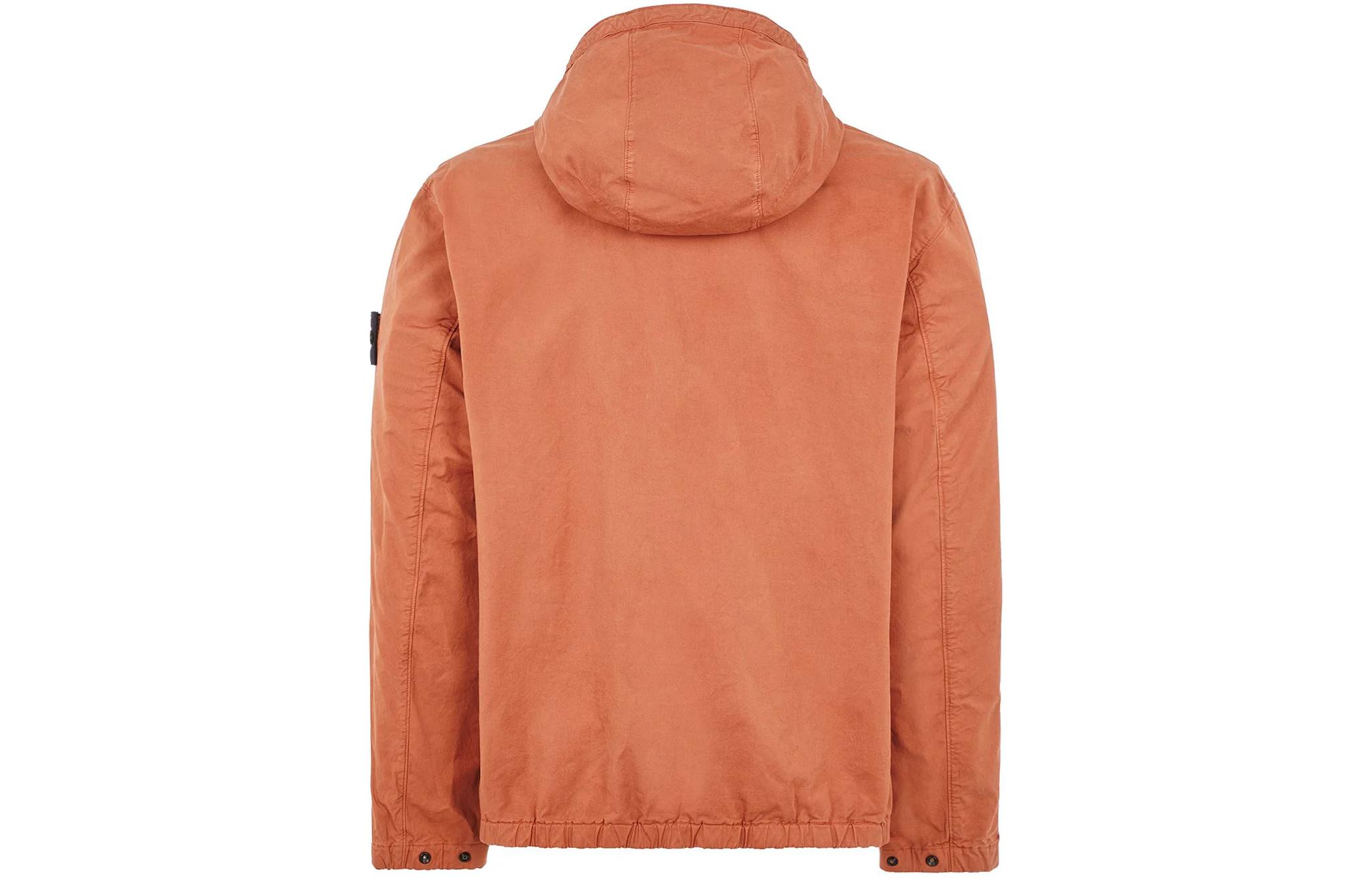 STONE ISLAND SS24  Orange Supima Cotton Stretch Hoodie Jacket. 801542610-V0013 圖 3