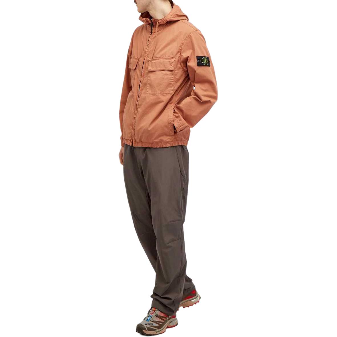STONE ISLAND SS24  Orange Supima Cotton Stretch Hoodie Jacket. 801542610-V0013 圖 6