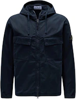 Order STONE ISLAND SS24 Pima棉海軍藍拉鍊連帽外套附口袋 801542610-V0020