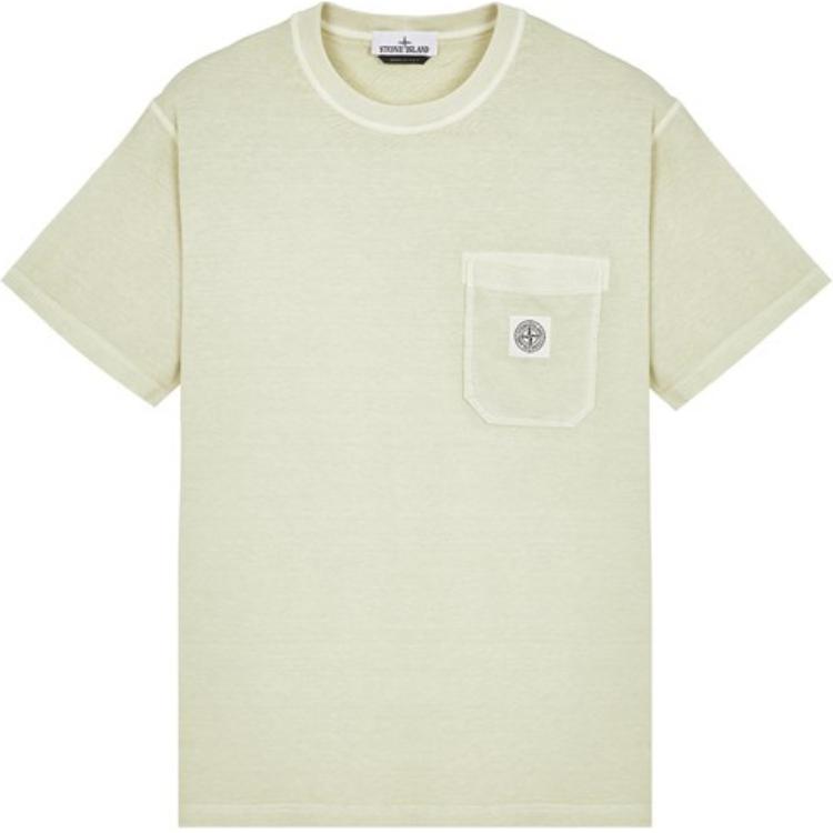 STONE ISLAND SS24  Slim Fit Cotton Crew Neck T-Shirt Pistachio Green 801521957-V0151