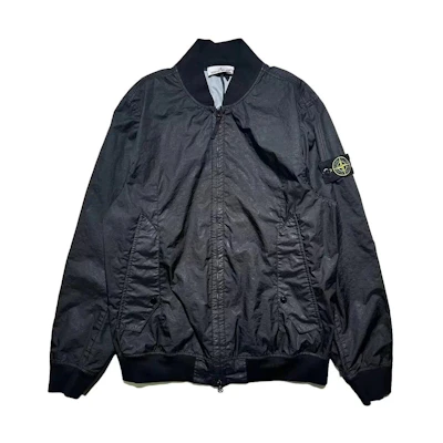 Stone Island SS24 Black Lightweight Windbreaker Softshell Jacket 801541223-V0029