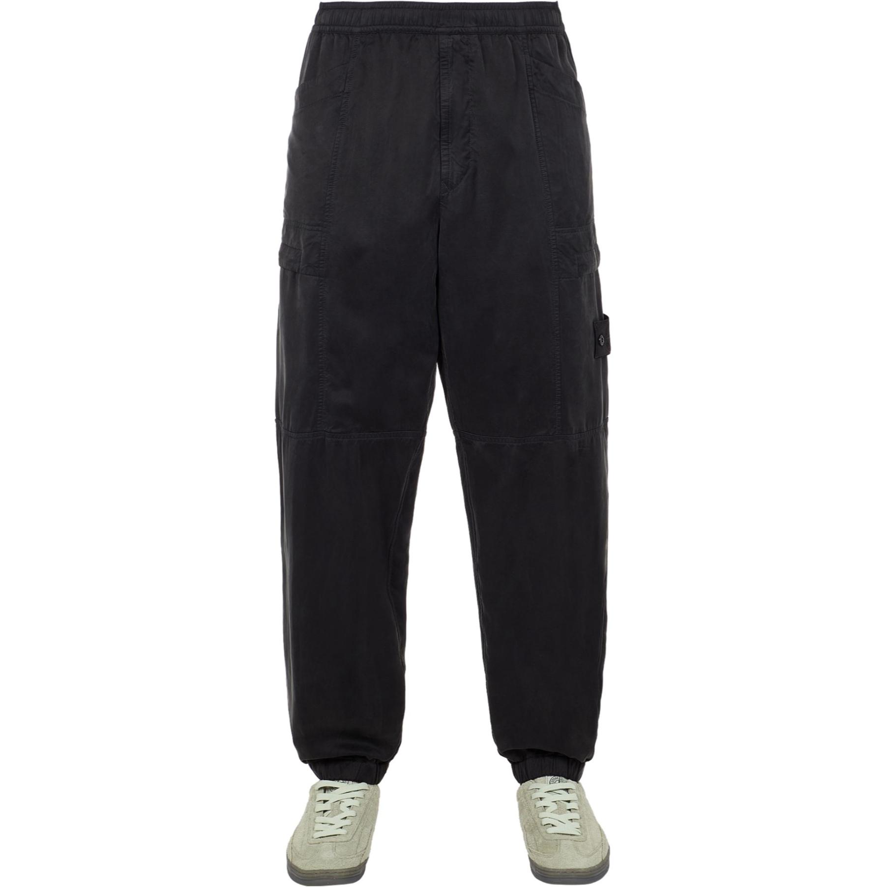 STONE ISLAND SS24 Black Logo Patch Utility Cargo Pants Men 8015315F2-V0029 圖 4