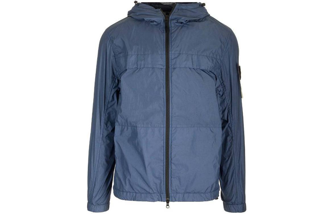 Stone Island SS24 Blue Lightweight Recycled Nylon Softshell Jacket 801540922-V0024
