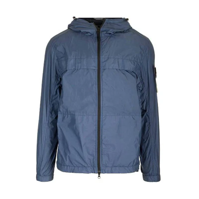 Stone Island SS24 Blue Lightweight Recycled Nylon Softshell Jacket 801540922-V0024
