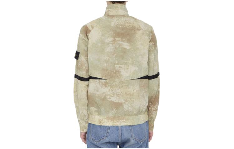 STONE ISLAND SS24 Camouflage Print Zip-Up Jacket for Men Colorblock Design 8015661E1-V0091 圖 3