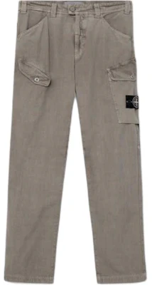 Stone Island SS24 Logo Rare Cargo Pants Kelabu Lelaki Relaxed Fit. 8015320T1-V0064 Order Stone Island SS24 Logo Rare Cargo Pants Kelabu Lelaki Relaxed Fit. 8015320T1-V0064