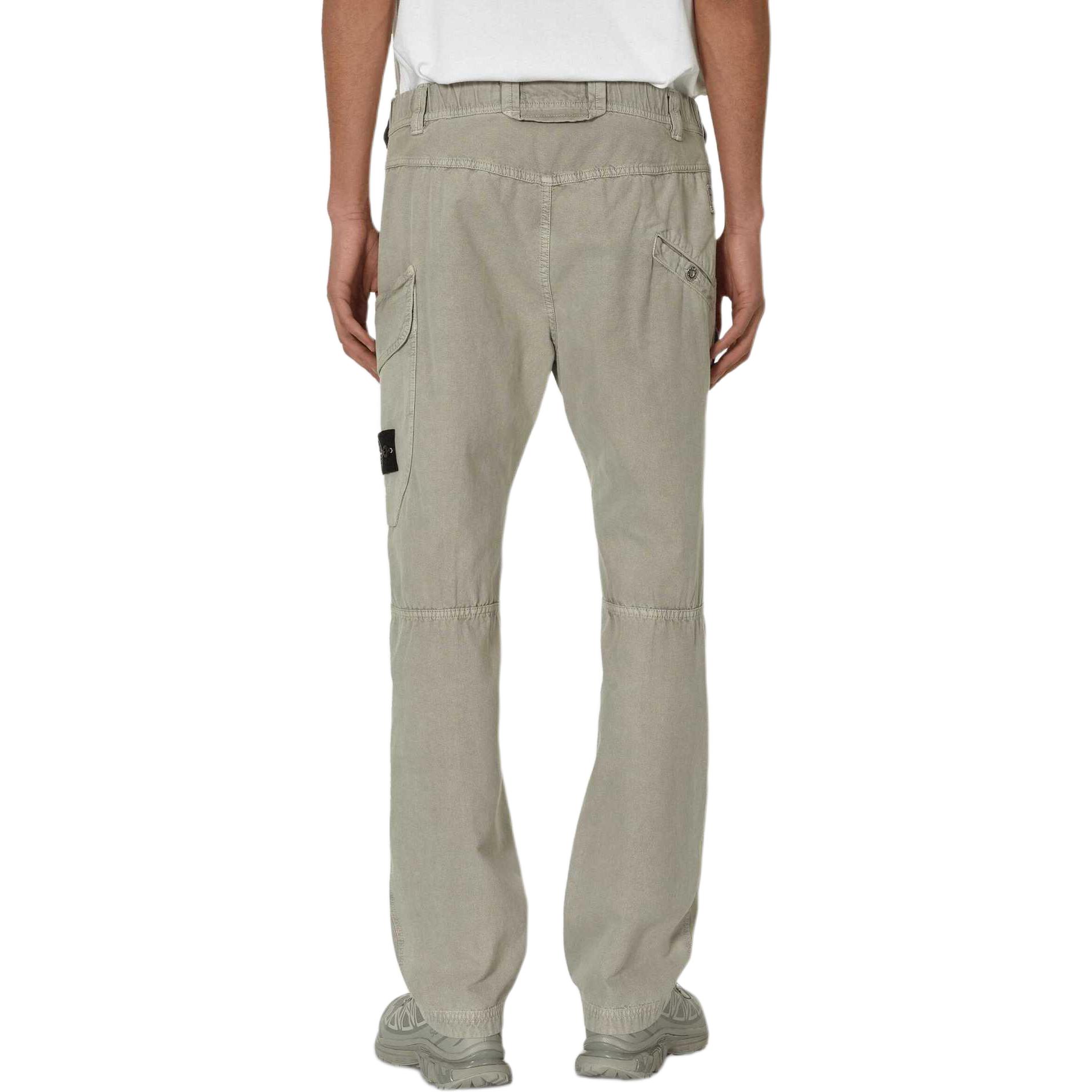 Purchase Stone Island SS24 Logo Rare Cargo Pants Kelabu Lelaki Relaxed Fit. 8015320T1-V0064