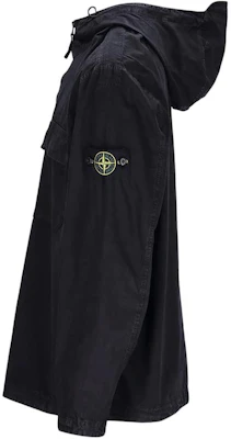 STONE ISLAND SS24 Faded Cotton Canvas Hooded Zip Shirt Jacket Black Menswear 8015106WN-V0129 Shop STONE ISLAND SS24 Faded Cotton Canvas Hooded Zip Shirt Jacket Black Menswear 8015106WN-V0129
