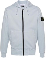 STONE ISLAND SS24 Frost Blue Logo Hoodie Unisex Casual Wear. 801564251-V0041 STONE ISLAND SS24 Frost Blue Logo Hoodie Unisex Casual Wear. 801564251-V0041