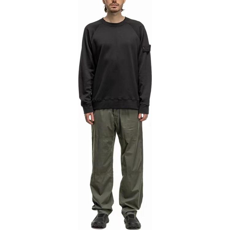 Purchase STONE ISLAND SS24 Ghost Pieces 黑標輕量棉質圓領毛衣 黑色 8015654F3-V0029