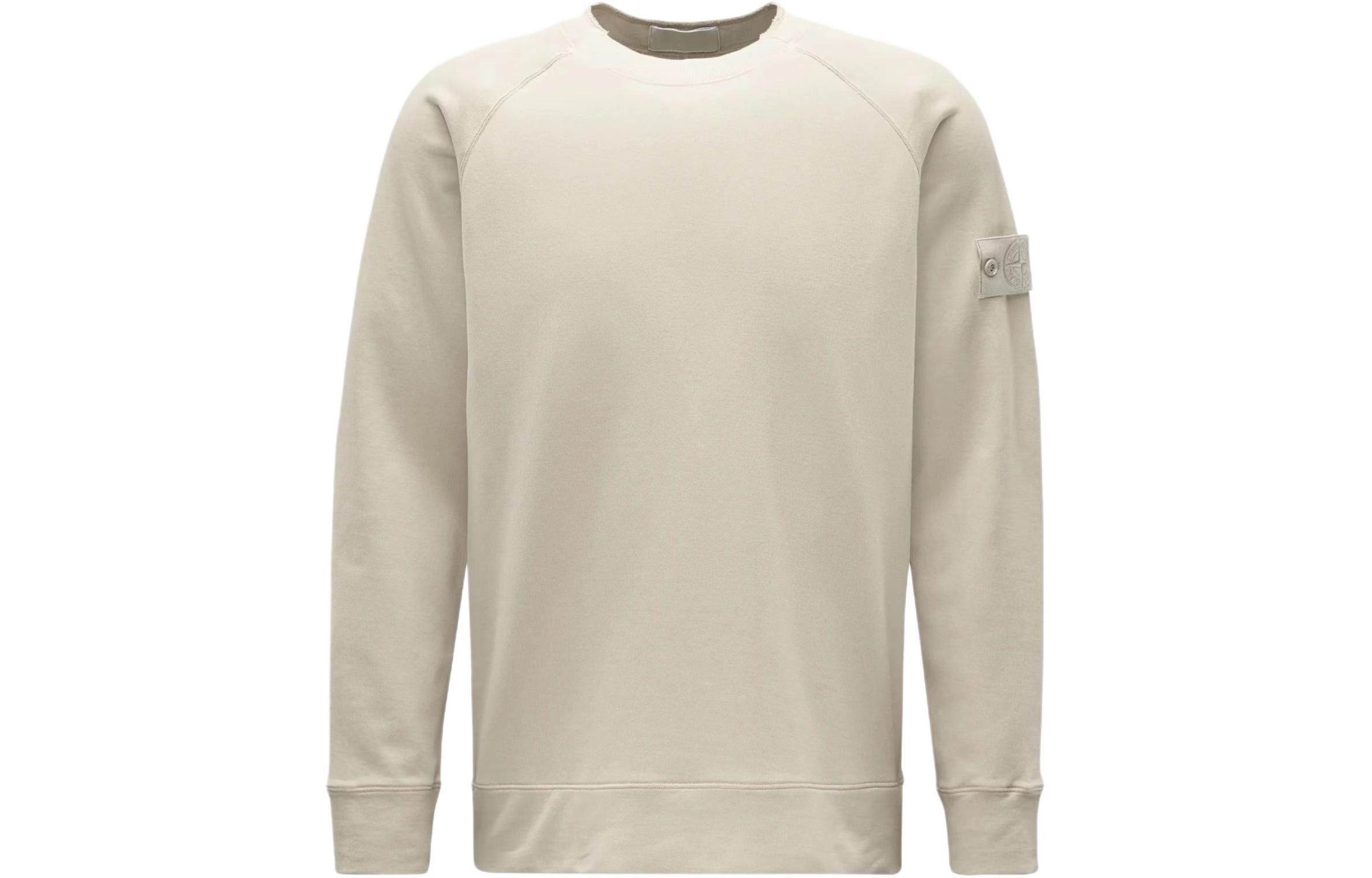 Stone Island SS24 Ghost Pieces White Label Lightweight Crewneck - Beige 8015654F3-V0090