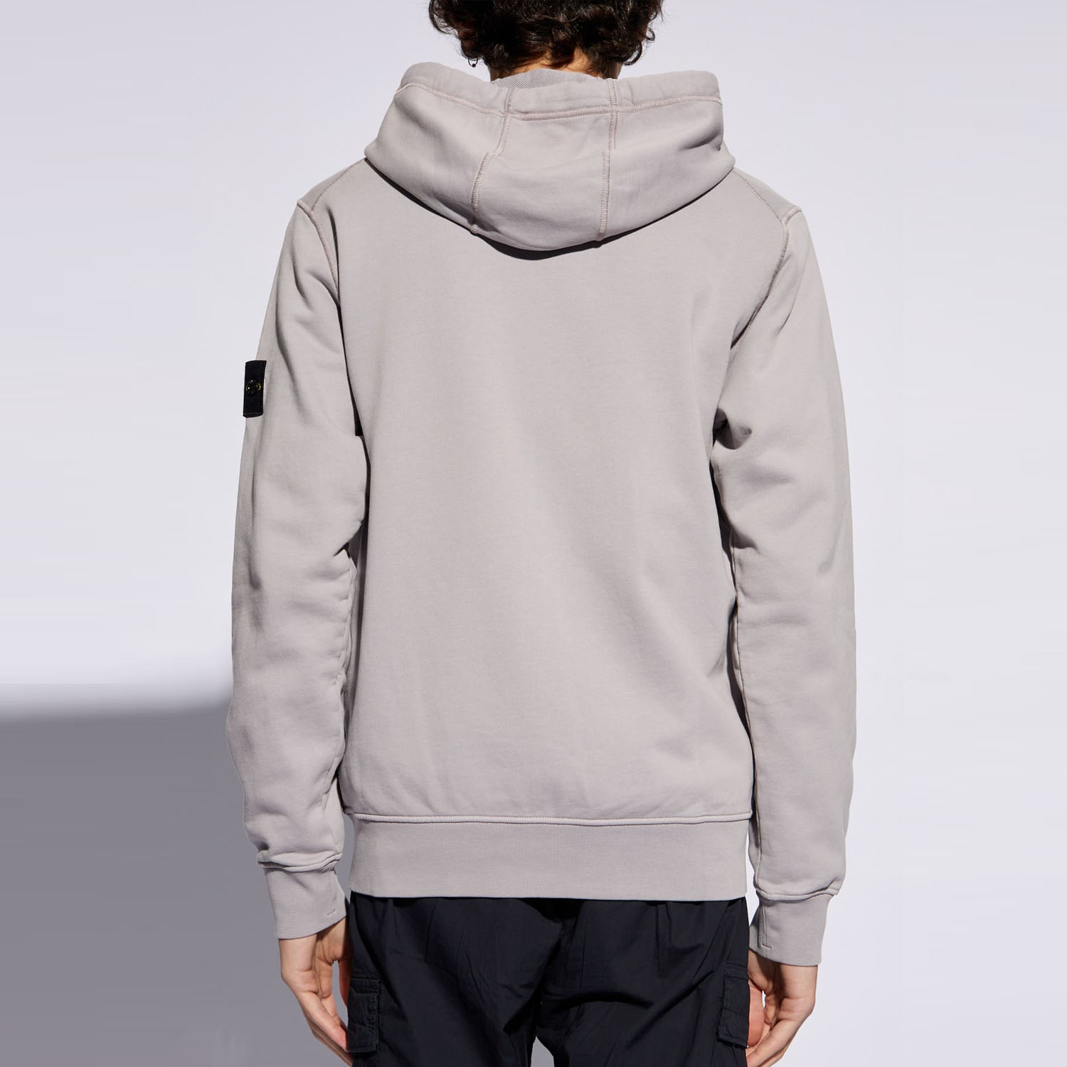 STONE ISLAND SS24 Grey Badge Zip-Up Hoodie Casual Jacket for Men. 801564251-V0064 圖 4
