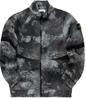 Stone Island SS24 Grey Camo Print Zip-Up High Collar Jacket 8015661E1-V0060 Stone Island SS24 Grey Camo Print Zip-Up High Collar Jacket 8015661E1-V0060