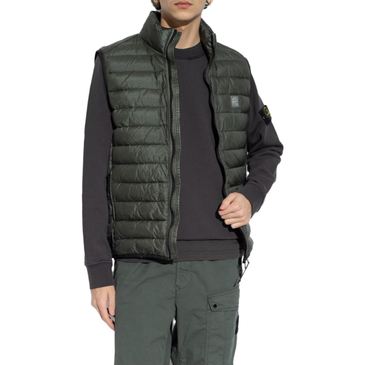 STONE ISLAND SS24 Grey Crewneck Logo Sweatshirt  Long Sleeve Casual Wear 801563051-V0065 圖 5