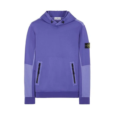 Stone Island SS24 Lavender Purple Lightweight Zip Pocket Hoodie Men 801565777-V0047