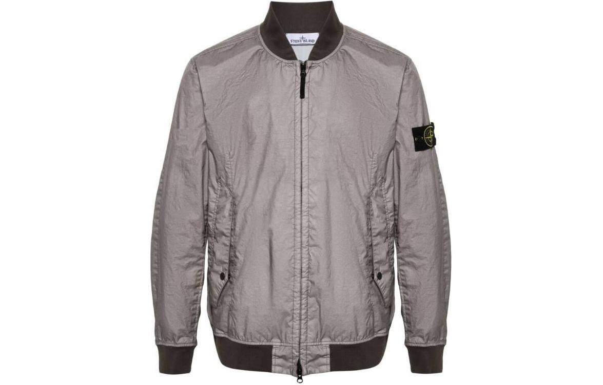 Stone Island SS24 Lightweight Windproof Softshell Jacket Grey - Long Sleeve 801541223-V0092