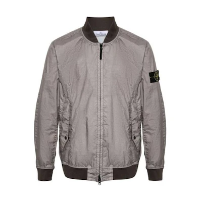 Stone Island SS24 Lightweight Windproof Softshell Jacket Grey - Long Sleeve 801541223-V0092