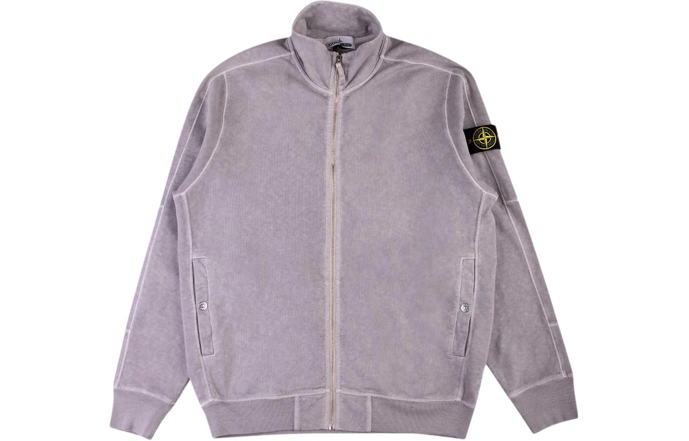 STONE ISLAND SS24 Logo High-Neck Zip Jacket Men’s Light Purple 801565960-V0164 圖 2