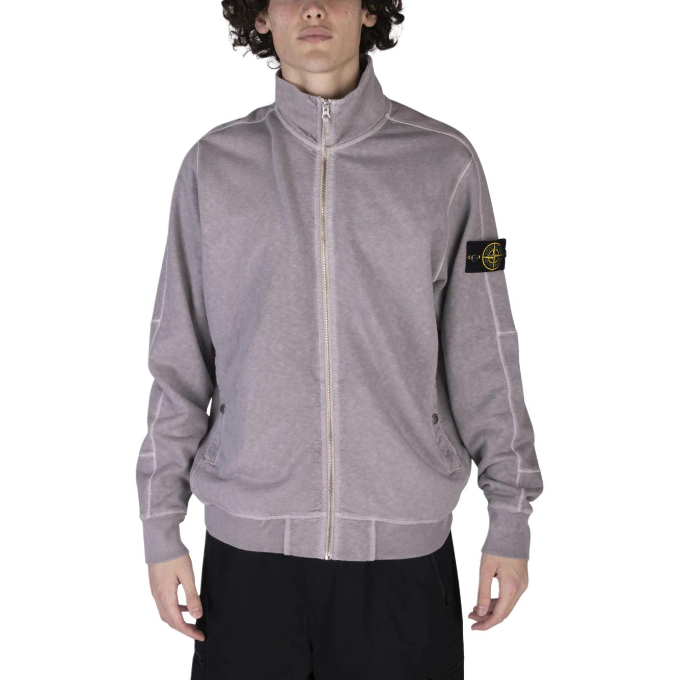 STONE ISLAND SS24 Logo High-Neck Zip Jacket Men’s Light Purple 801565960-V0164 圖 3