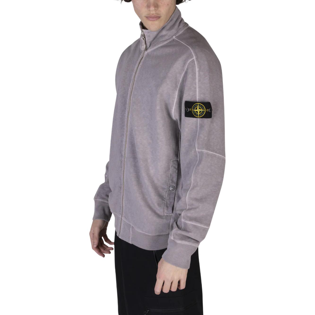 STONE ISLAND SS24 Logo High-Neck Zip Jacket Men’s Light Purple 801565960-V0164 圖 5