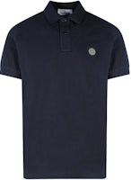 Stone Island SS24 Logo Print Cotton Pique Polo Shirt Navy Blue - Short Sleeve 80152SC17-A0020 Stone Island SS24 Logo Print Cotton Pique Polo Shirt Navy Blue - Short Sleeve 80152SC17-A0020