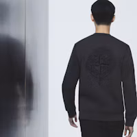 Shop STONE ISLAND SS24 Lunar New Year Dragon Embroidery Sweatshirt Unisex Dark Grey 8025665CA-V0062