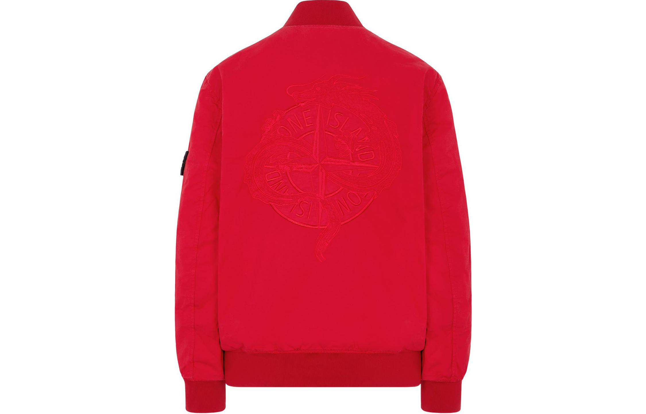 STONE ISLAND SS24 Lunar New Year Red Reversible Embroidered Dragon Jacket Unisex. 8025403CC-V0010 圖 2