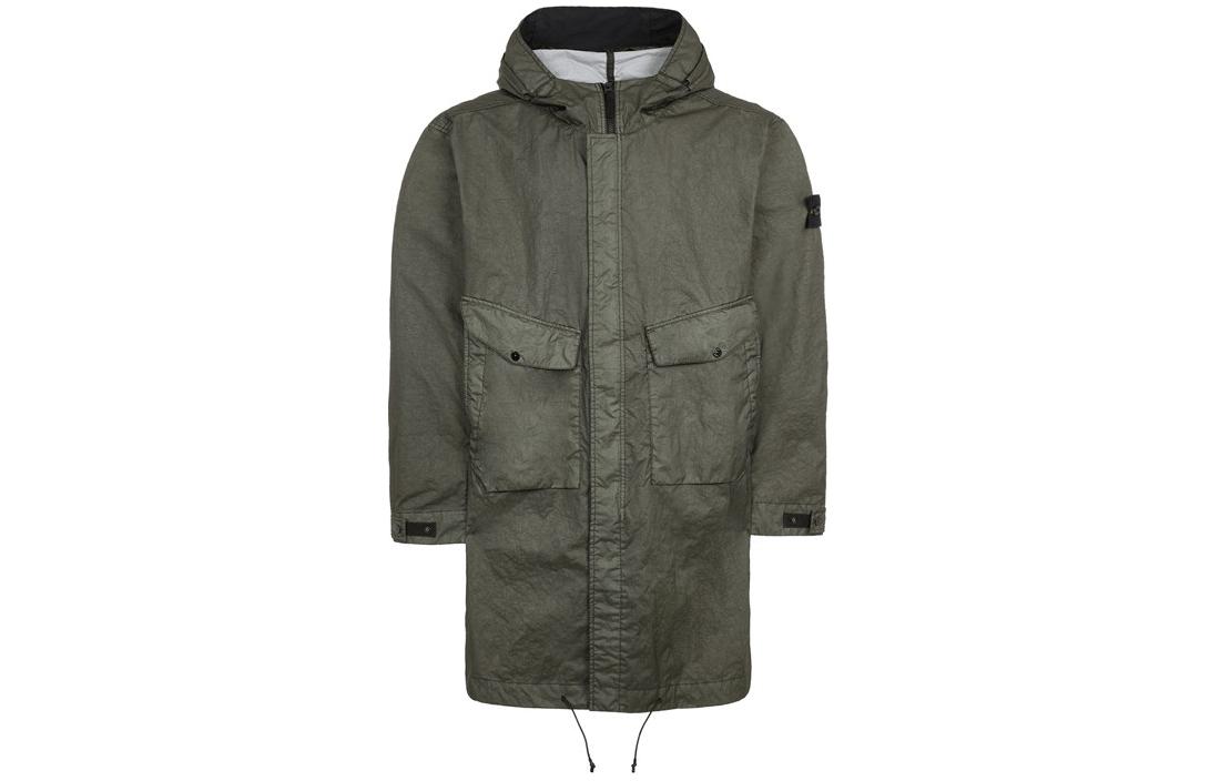 Stone Island SS24 Membrana 3L TC Hooded Waterproof Jacket Men’s Olive Green 801570723-V0059