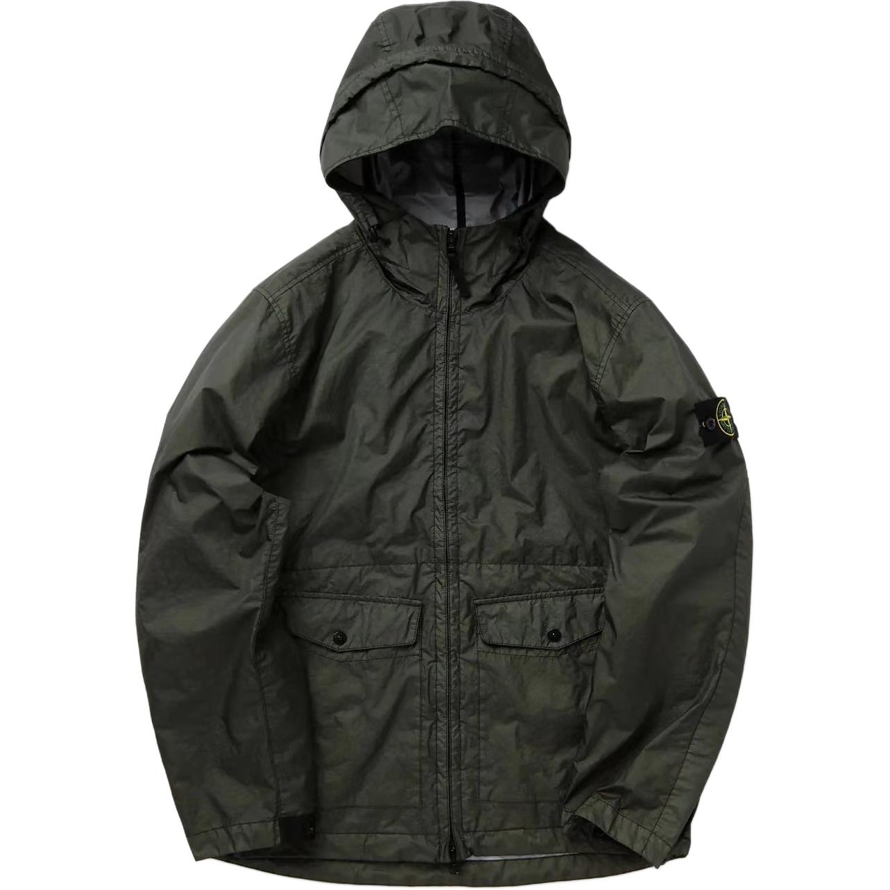 Stone Island SS24 Membrana 3L TC Windproof Waterproof Lightweight Jacket Green Male 801541123-V0059