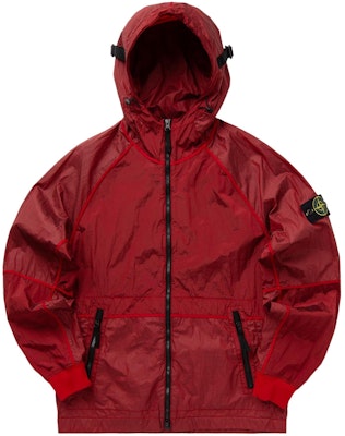 ストーンアイランド SS24 メタルナイロン ロゴジップアップフーディ ジャケット ブリックレッド メンズ 801542020-V0010 Order ストーンアイランド SS24 メタルナイロン ロゴジップアップフーディ ジャケット ブリックレッド メンズ 801542020-V0010