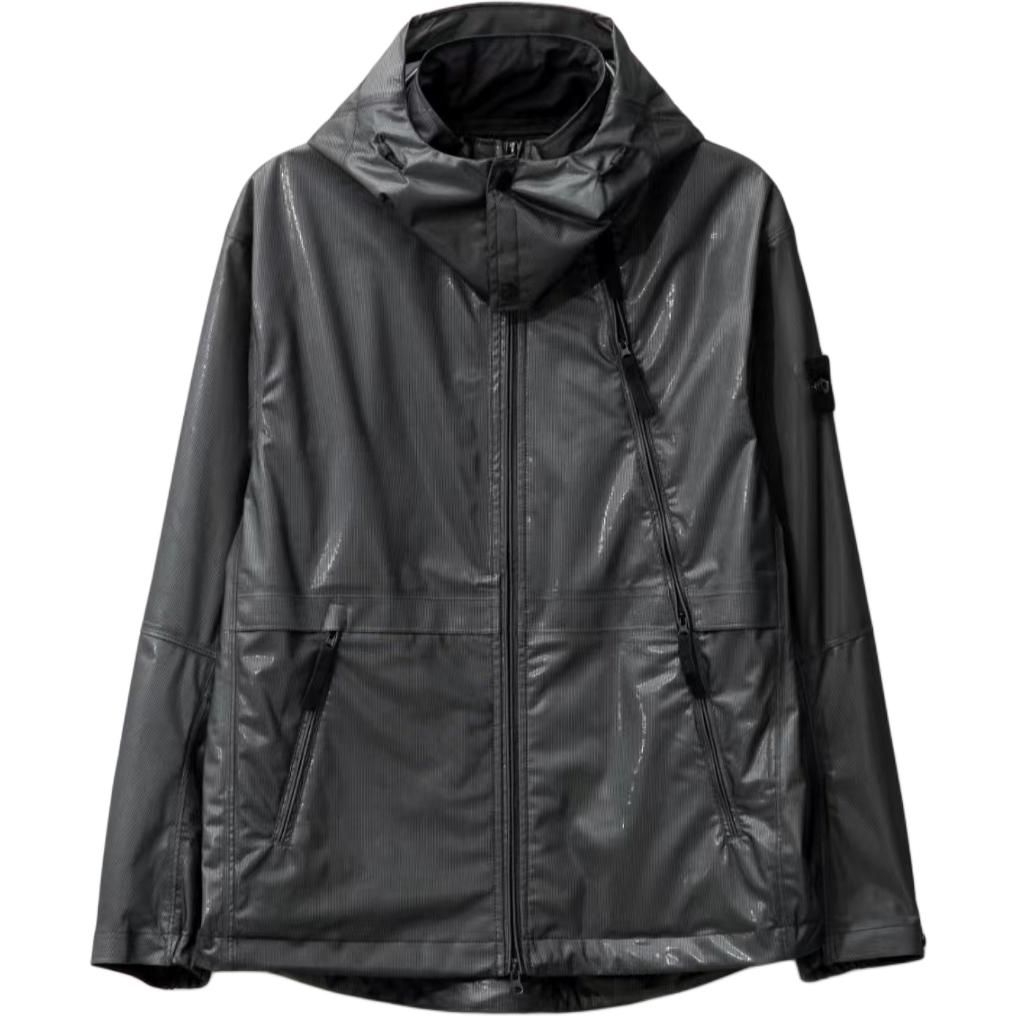 STONE ISLAND SS24 Metallic Lightweight Waterproof Windbreaker Jacket Grey Men’s 801543433-V0060 圖 4