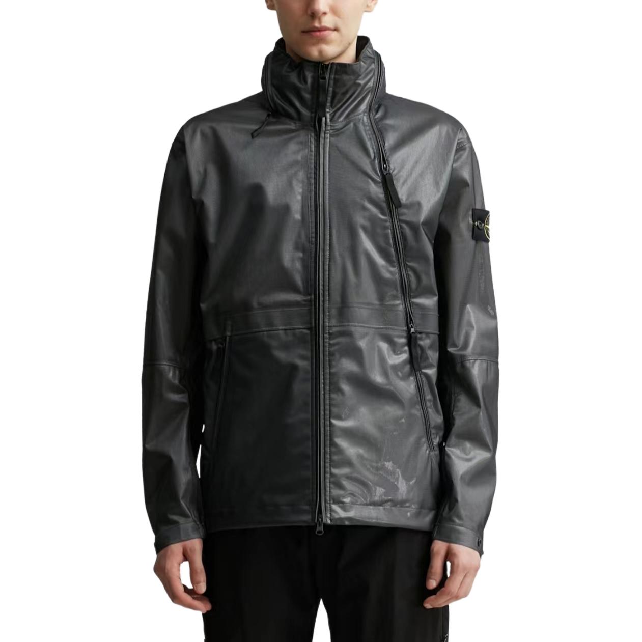STONE ISLAND SS24 Metallic Lightweight Waterproof Windbreaker Jacket Grey Men’s 801543433-V0060 圖 6