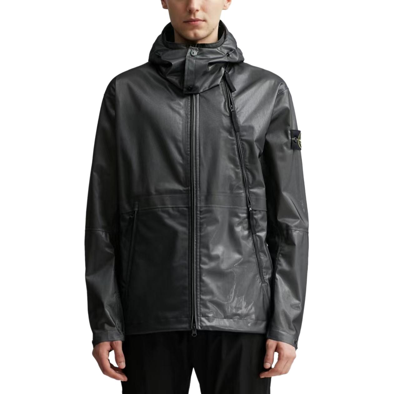 STONE ISLAND SS24 Metallic Lightweight Waterproof Windbreaker Jacket Grey Men’s 801543433-V0060 圖 8