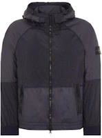 STONE ISLAND SS24 Metallic Nylon Logo Zip-Up Hooded Jacket Navy Blue Men’s 801542020-V0020 STONE ISLAND SS24 Metallic Nylon Logo Zip-Up Hooded Jacket Navy Blue Men’s 801542020-V0020