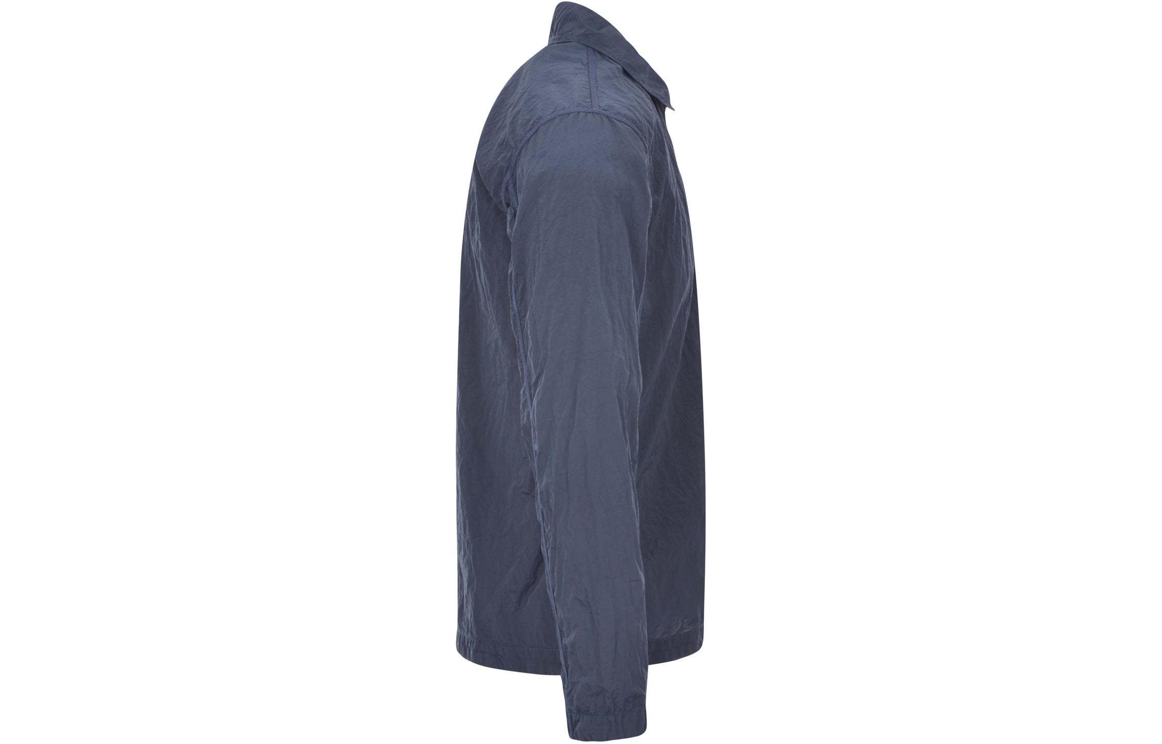 Purchase Chaqueta Ligera Stone Island SS24 Nylon Metal Logo Gris Azul - Manga Larga 801511219-V0024